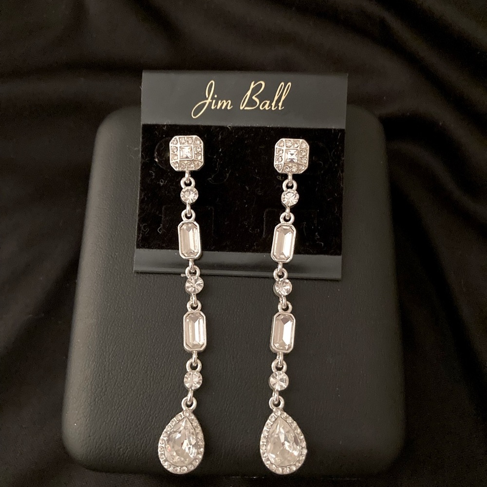 Jim Ball Crystal Earrings